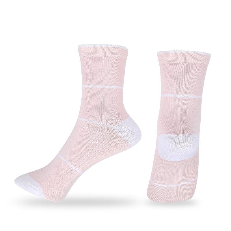 Calcetines de vestir de bambú para mujer al por mayor o personalizados con rayas finas