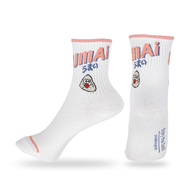 Calcetines unisex clásicos de rayas con diseño de letras