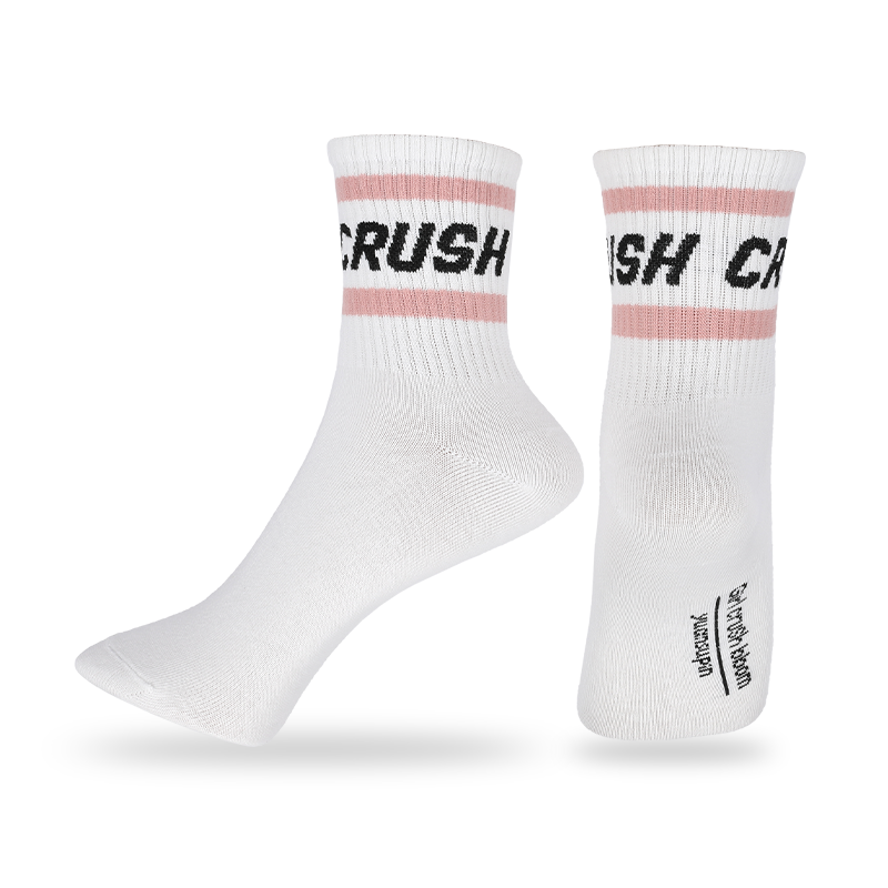 Calcetines unisex clásicos de rayas con diseño de letras