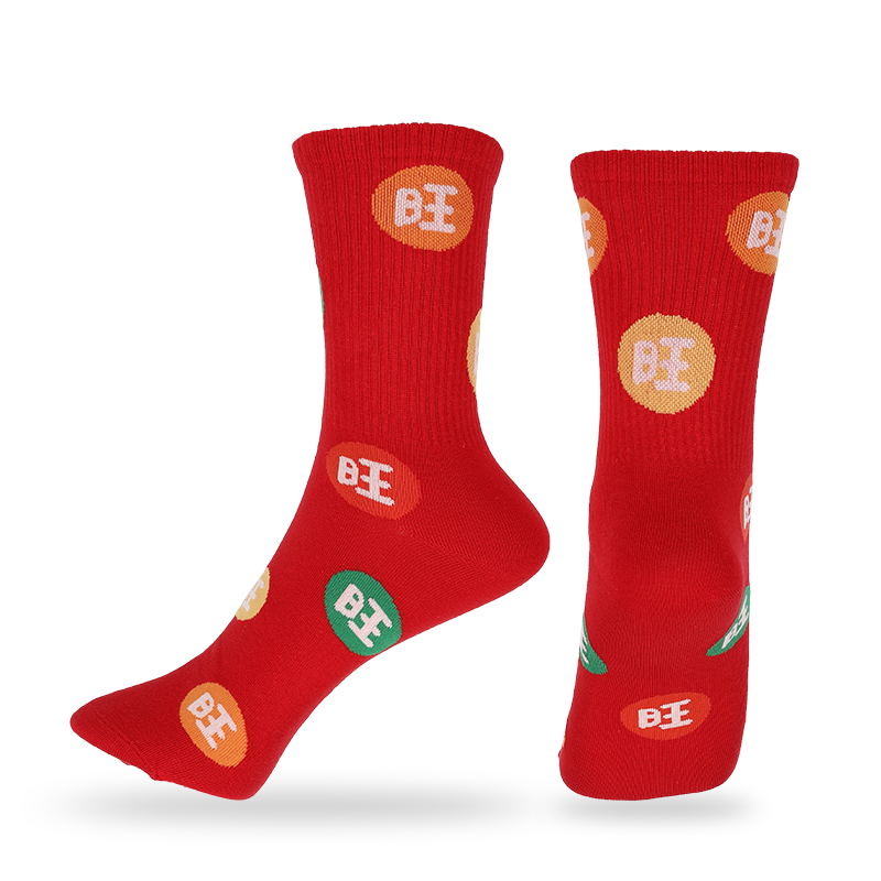 Calcetines de vestir de estilo chino para damas al por mayor o personalizados con caracteres y patrones chinos