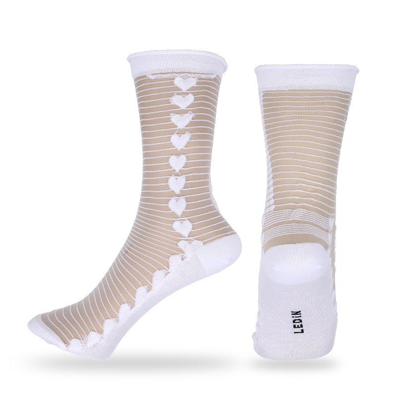 Calcetines finos de vestir de temporada de verano de seda de cristal transparente para mujer al por mayor o personalizados