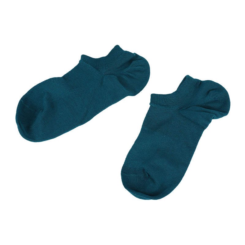 calcetines de corte bajo con tacón cosido en Y lisos y cómodos para mujer
