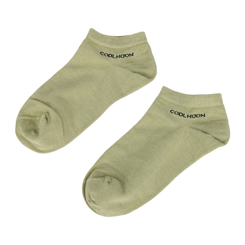 calcetines de corte bajo con tacón cosido en Y lisos y cómodos para mujer