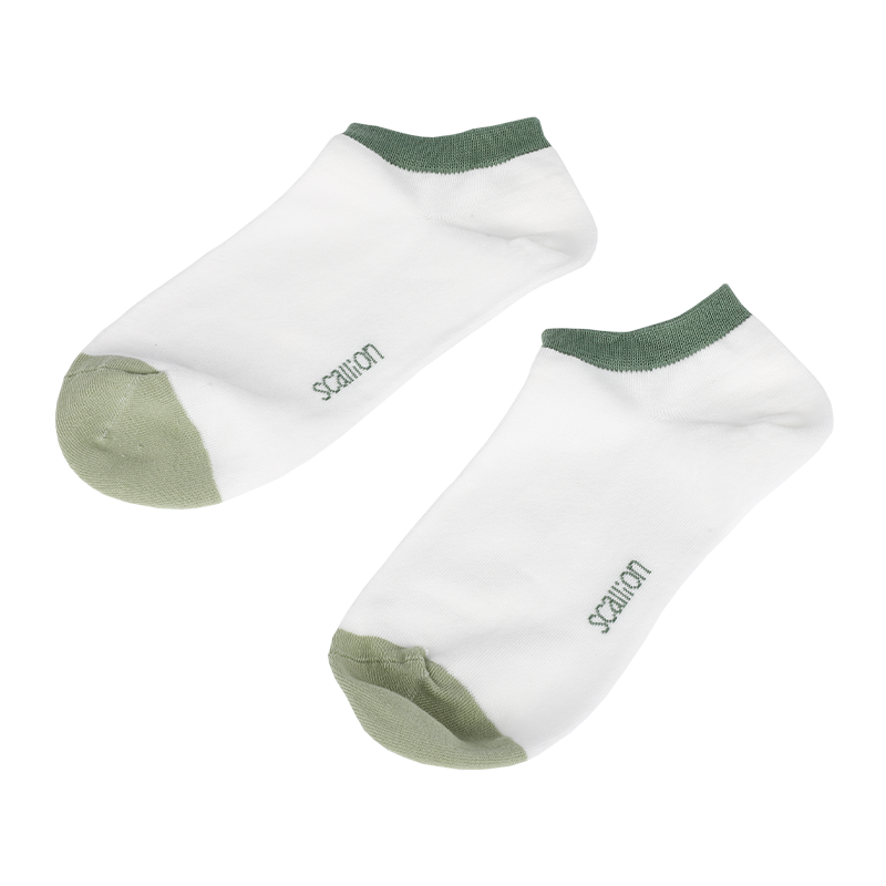 calcetines de corte bajo con tacón cosido en Y lisos y cómodos para mujer