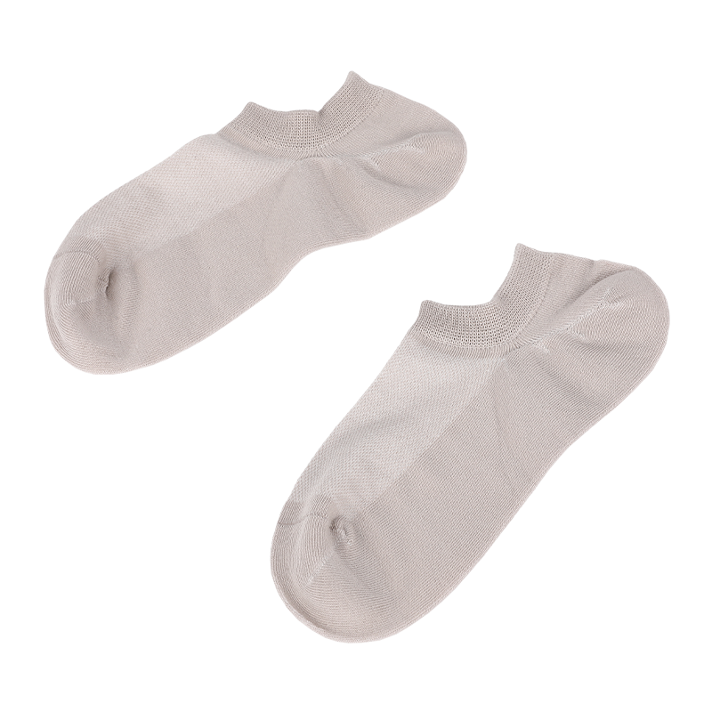 Calcetines invisibles clásicos de malla transpirable con empeine y talón cosido en U para mujer