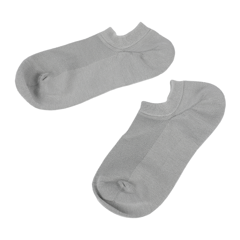 Calcetines invisibles clásicos de malla transpirable con empeine y talón cosido en U para mujer