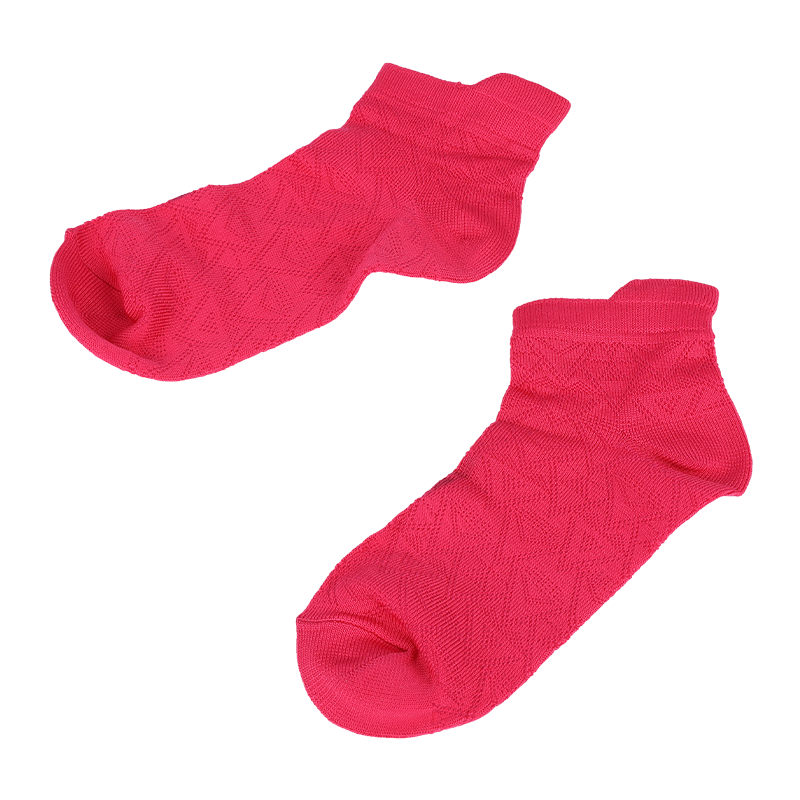 Calcetines deportivos de corte bajo con estampado de rombos de nailon de microfibra supersuave para mujer