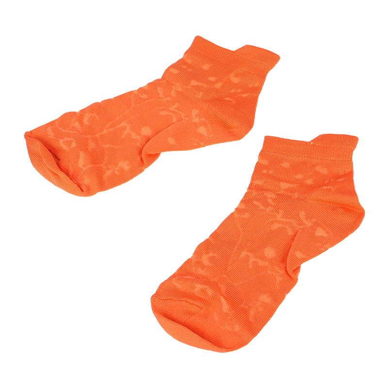 Calcetines tobilleros deportivos de corte bajo con estampado floral de nailon de microfibra supersuave para mujer