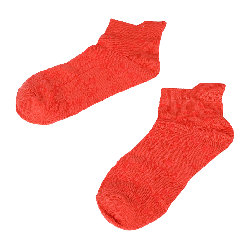 Calcetines tobilleros deportivos de corte bajo con estampado floral de nailon de microfibra supersuave para mujer