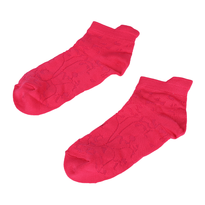 Calcetines tobilleros deportivos de corte bajo con estampado floral de nailon de microfibra supersuave para mujer