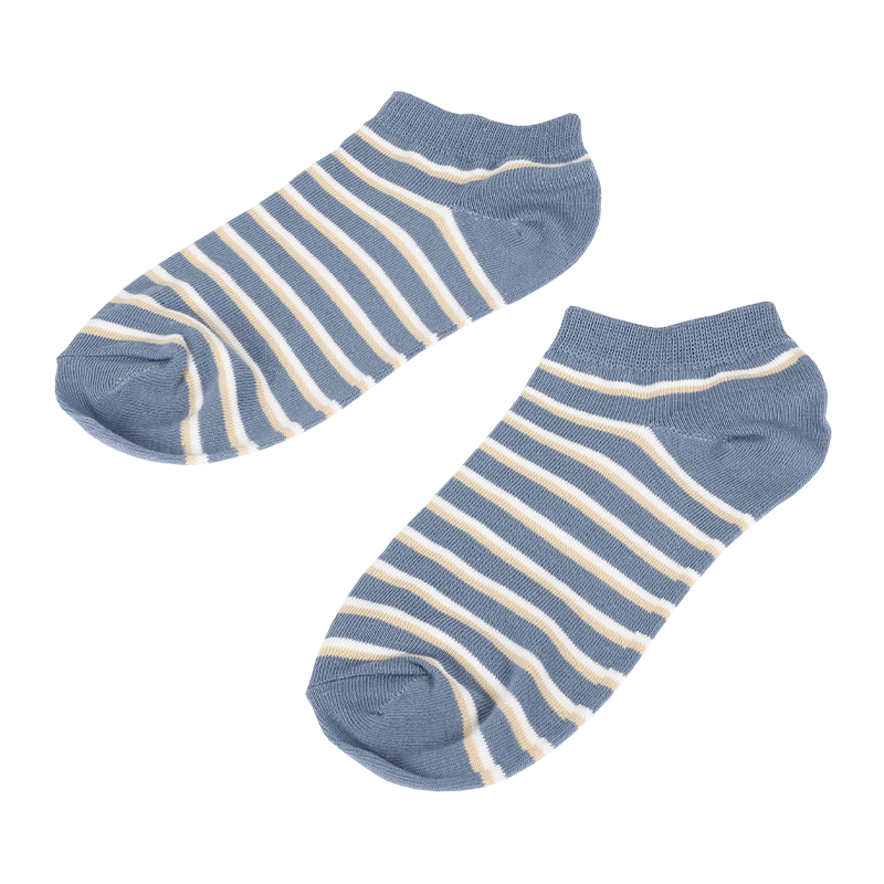 Los hombres clásicos a rayas a cuadros tobillo suave dedo del pie zapatillas de deporte calcetines forro calcetines deportivos hechos de hilo degradable 100% fresco de la naturaleza respetuoso con el medio ambiente