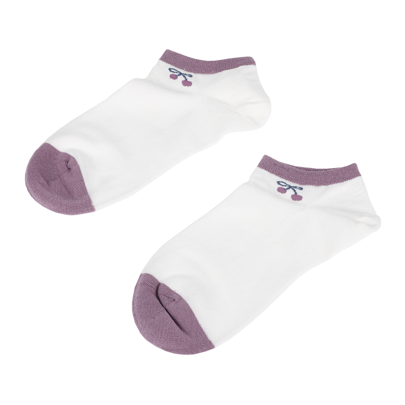Calcetines deportivos de corte bajo clásicos para mujer personalizados al por mayor con calcetería bordada