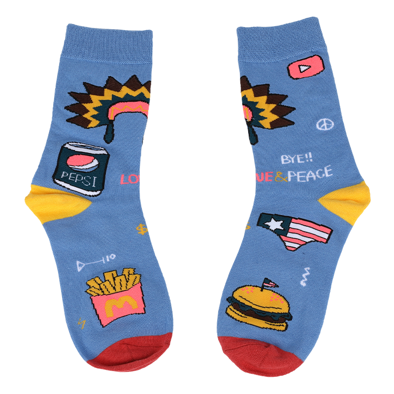 Combina con la estética de tu colección de ropa, calcetines casuales unisex de dibujos animados de anime de ajuste seco, que están hechos con algodón de alta calidad, por lo que los calcetines son suaves, cómodos, duraderos, transpirables y cálidos.