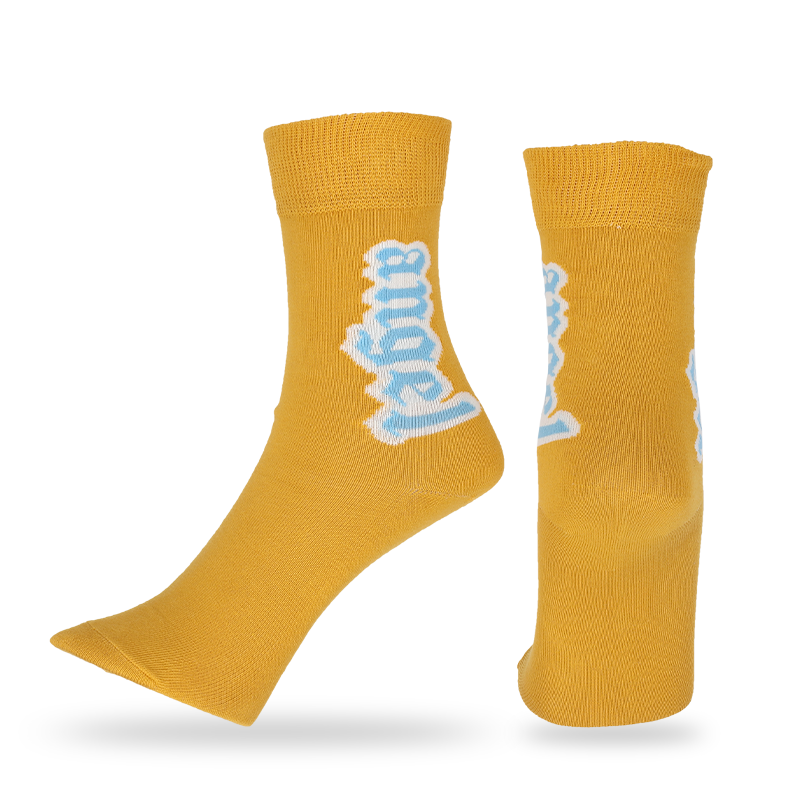 Colores y diseños personalizados para hombres calcetines clásicos con letras