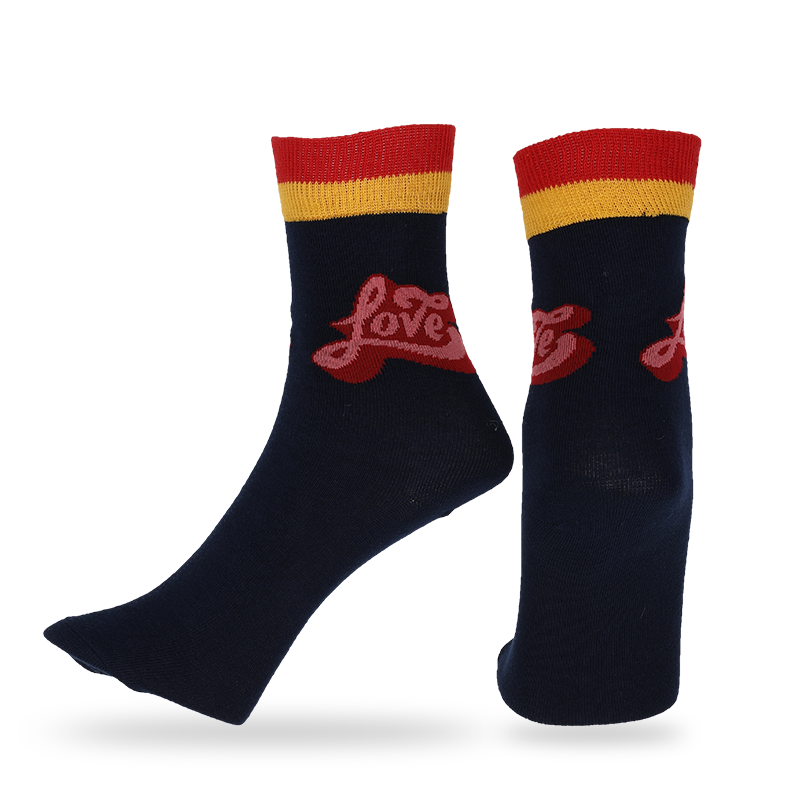 Colores y diseños personalizados para hombres calcetines clásicos con letras