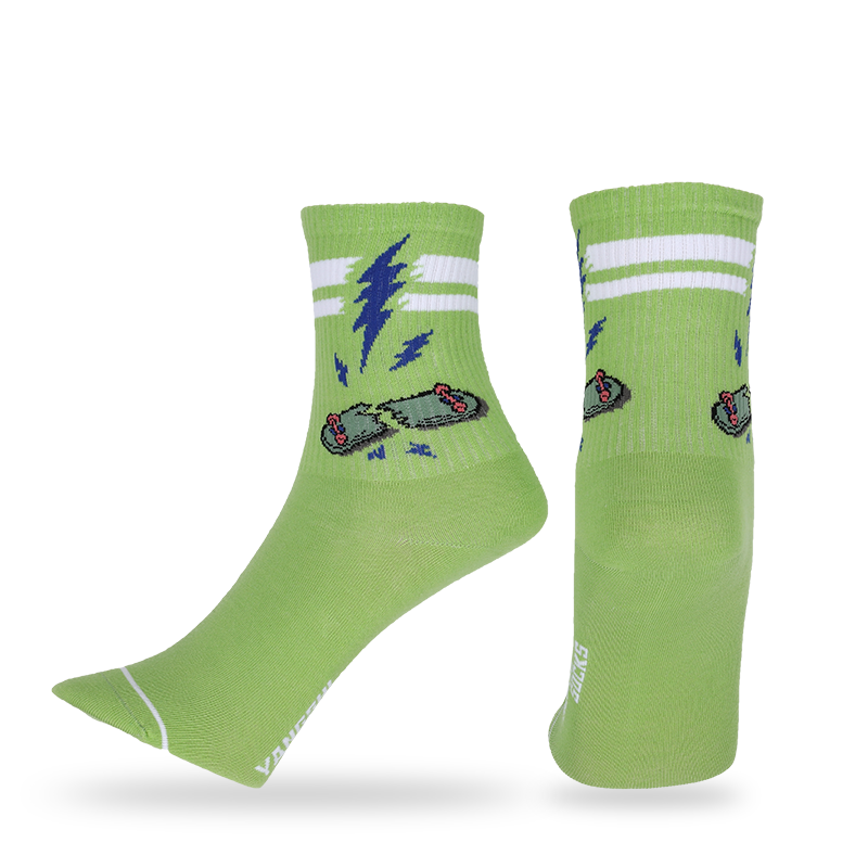 El vestido modelado sonrisa feliz de la moda del diseño unisex al por mayor pega los calcetines que caminan diarios