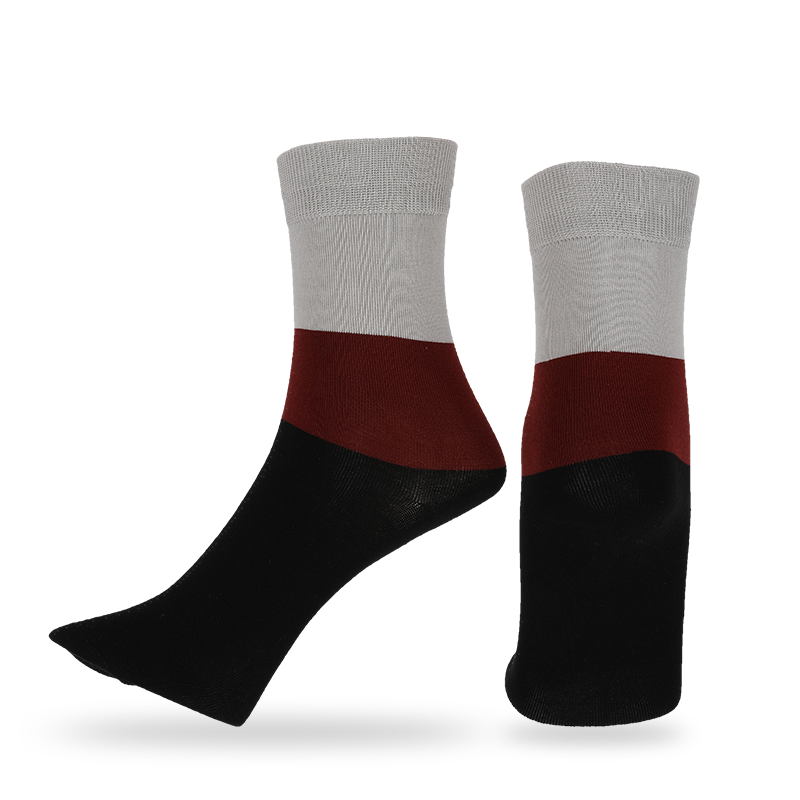 Calcetines casuales, de vestir o de calle personalizados hechos de algodón peinado OEKO-Tex de alta calidad, hilos de algodón anti-pilling naturales para hombres, calcetines de vestir clásicos de rayas anchas, calcetines para caminar todos los días