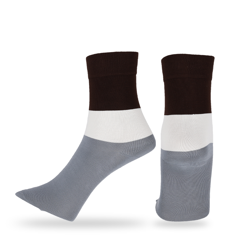Calcetines casuales, de vestir o de calle personalizados hechos de algodón peinado OEKO-Tex de alta calidad, hilos de algodón anti-pilling naturales para hombres, calcetines de vestir clásicos de rayas anchas, calcetines para caminar todos los días