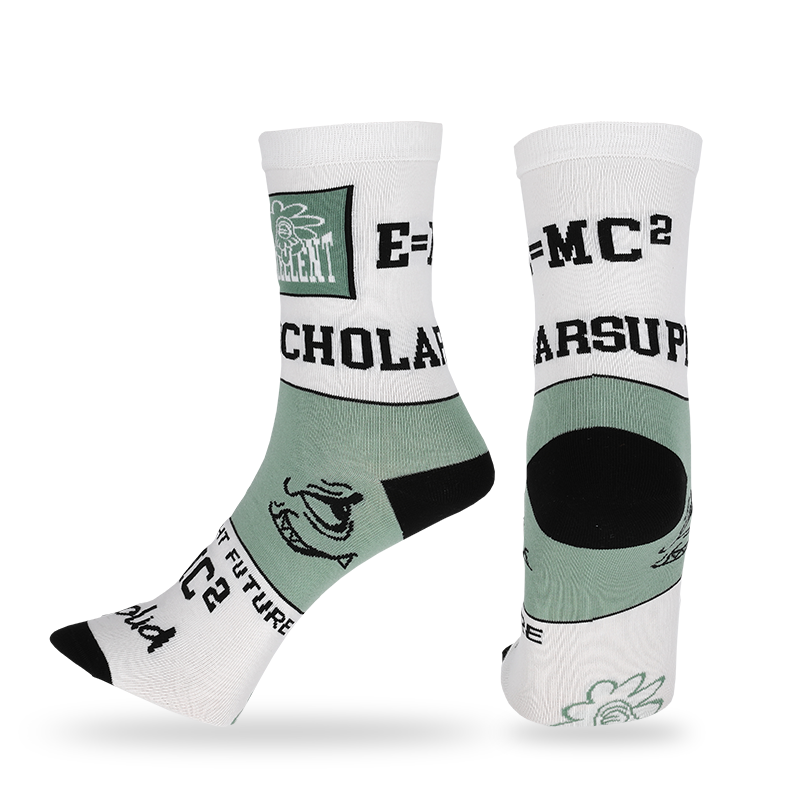 calcetines de vestir de hombre de negocios con un rico diseño de jacquard y un patrón abstracto