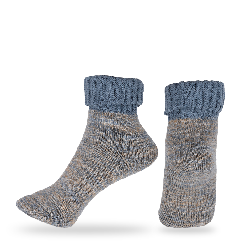 Calcetines gruesos y cálidos térmicos de invierno con alimentador libre de cojín completo de calibre bajo de lana con puños personalizados o al por mayor