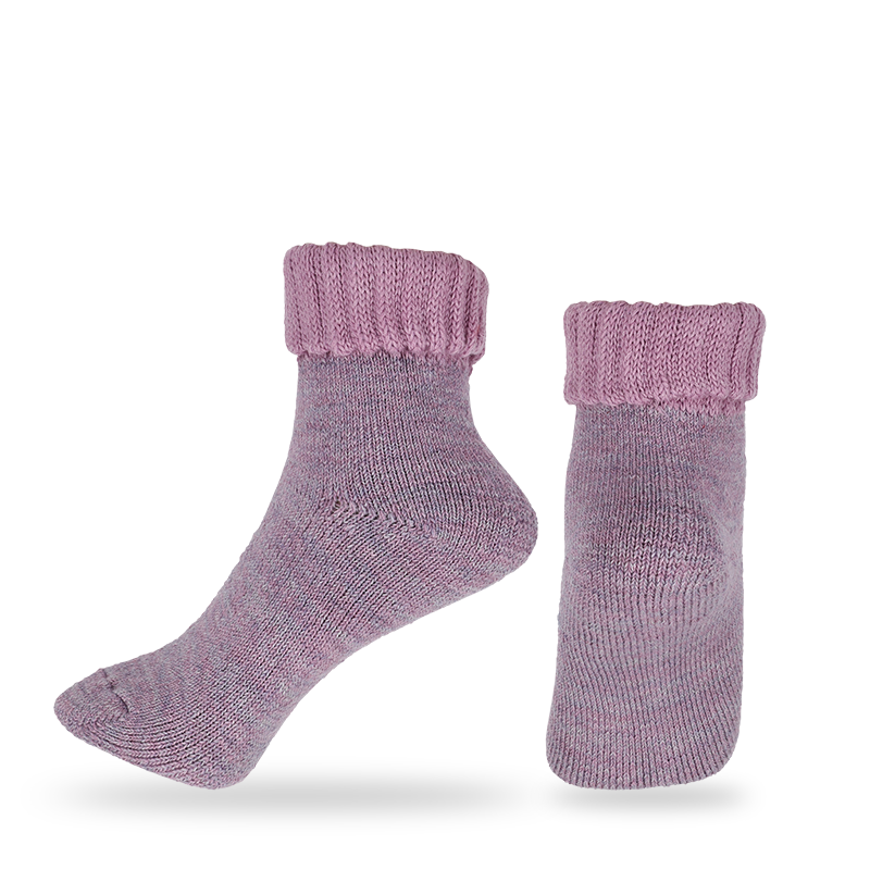 Calcetines gruesos y cálidos térmicos de invierno con alimentador libre de cojín completo de calibre bajo de lana con puños personalizados o al por mayor