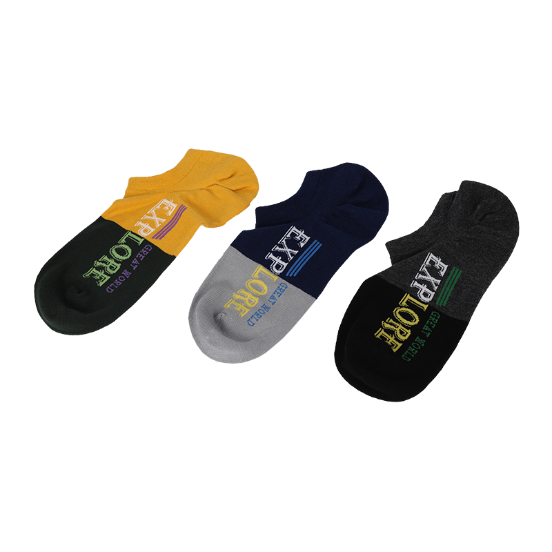 Calcetines invisibles con punta sin costuras para hombre, con logotipo personalizado, clásico, premium, con tacón cosido en U