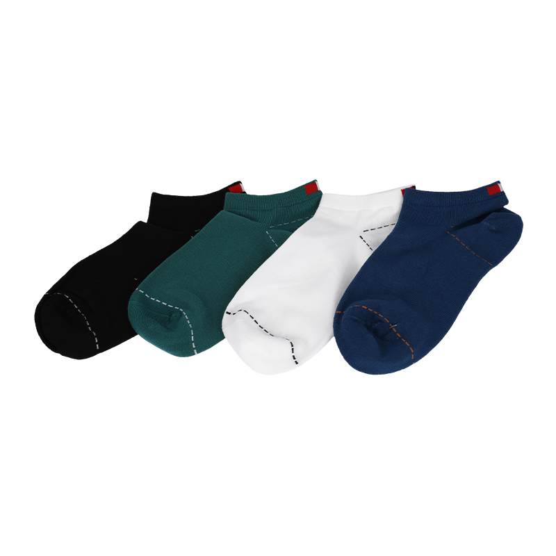 Calcetines de zapatillas de deporte al por mayor baratos para hombres al por mayor o personalizados con línea de puntos alrededor del talón