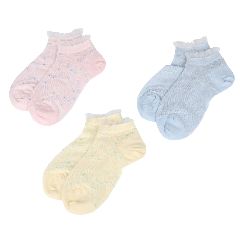 Calcetines finos con encaje para niños, temporada de verano, transpirables, al por mayor o personalizados