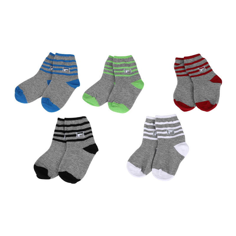 120N 4-10 años calcetines algodón peinado rayas niños
