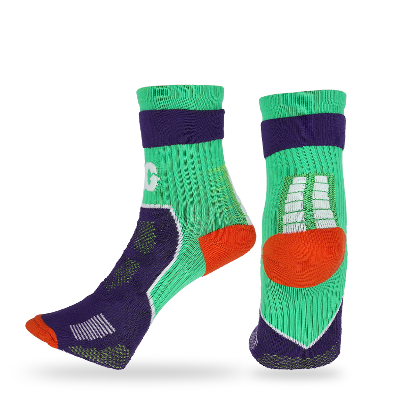 Calcetines atléticos de básquetbol Freestyle Terry/Pile con tecnología Stay-Up, soporte para el arco y diseño de malla transpirable para hombres