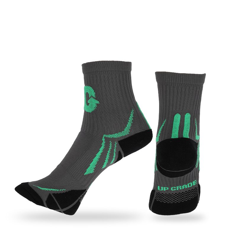 Calcetines atléticos de rizo acolchados de estilo libre con tecnología de sujeción, soporte para el arco y diseño de malla transpirable