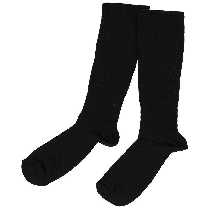 Calcetín cómodo y saludable de compresión de presión de várices simple clásico mientras viaja, vuela, trabaja de pie, camina, montañismo, bienestar, calcetines hasta la rodilla
